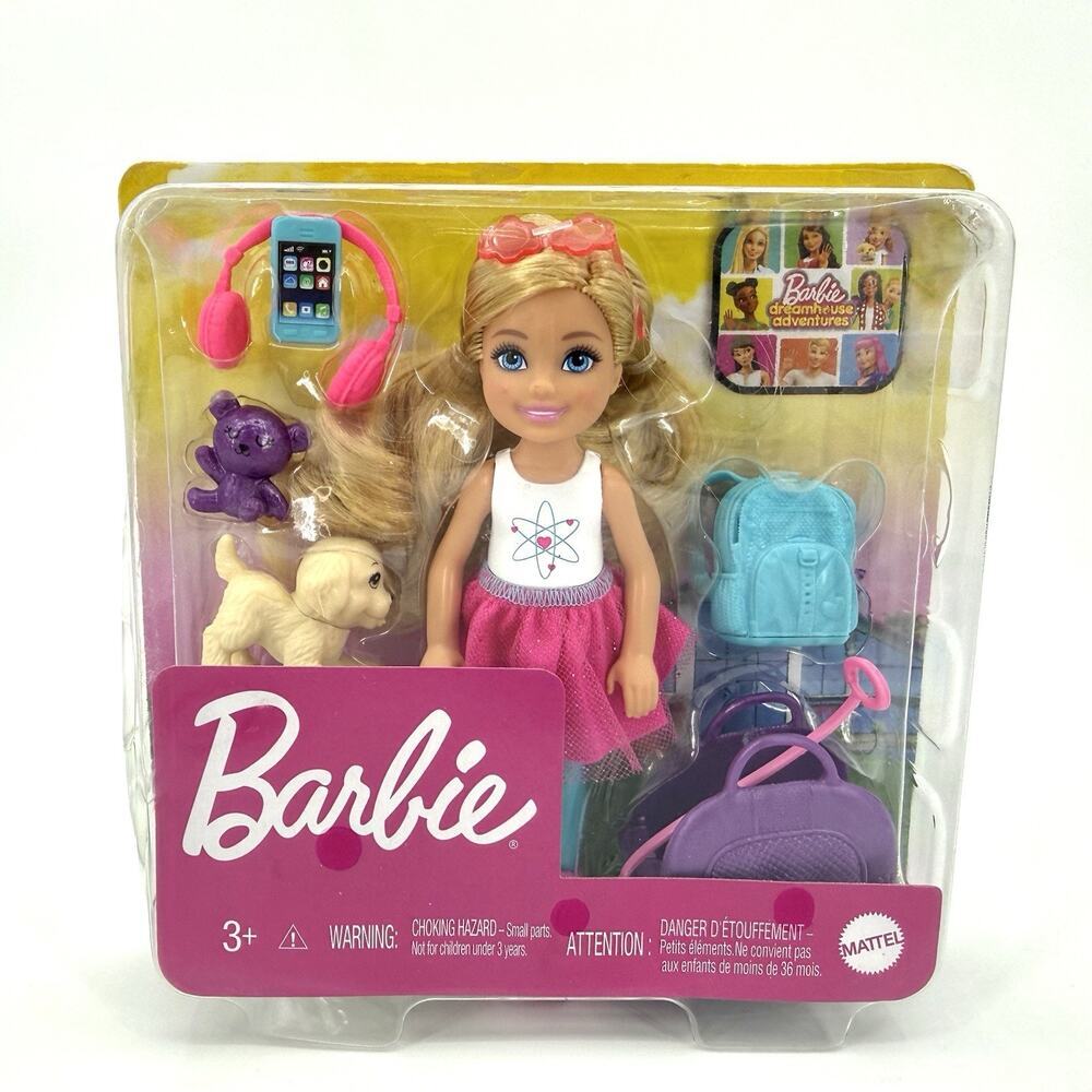 Barbie Chelsea Dreamhouse Adventures 6” Doll Pet & Accessories Mattel